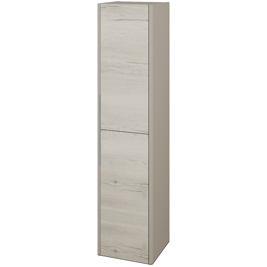 Hochschrank TORO SVD2 35  - L04 Taupe Lack Hochglanz - D28 Alberta - Links