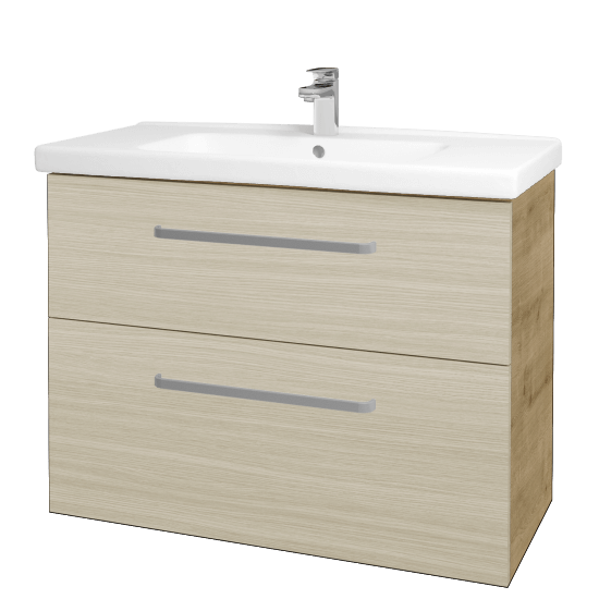 Badezimmerschrank MAGIC SZZ2 100  - D09 Eiche Arlington - Griffes T01 - D04 Eiche