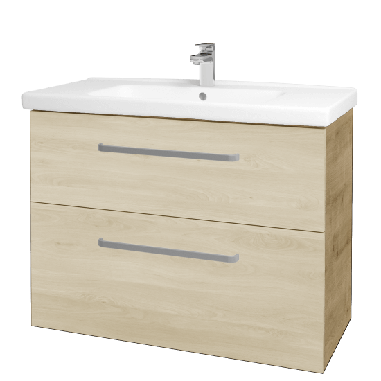 Waschtischunterschrank MAGIC SZZ2 100  - D09 Eiche Arlington - Griffes T01 - D24 Ohio