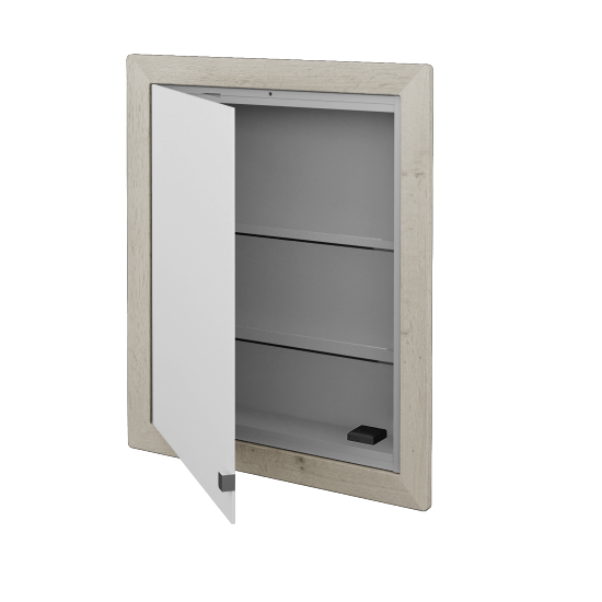 Einbaubarer Spiegelschrank WALL-IN GAOE 60  - D28 Alberta - Links