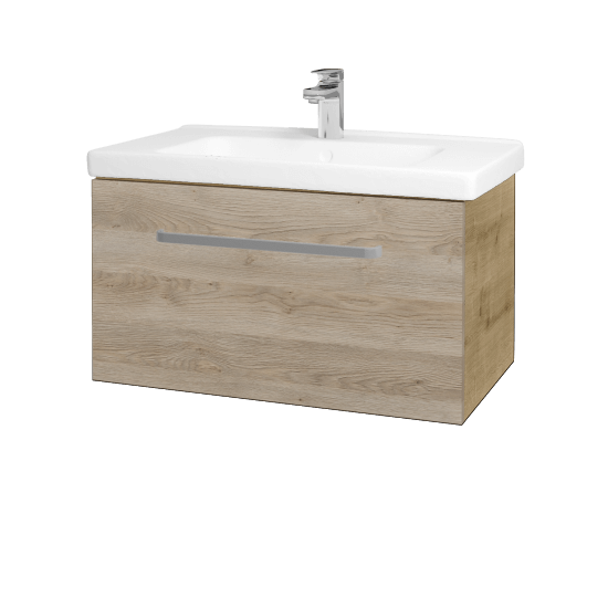 Waschtischunterschrank MAGIC SZZ 80  - D09 Eiche Arlington - Griffes T01 - D17 Eiche Colorado