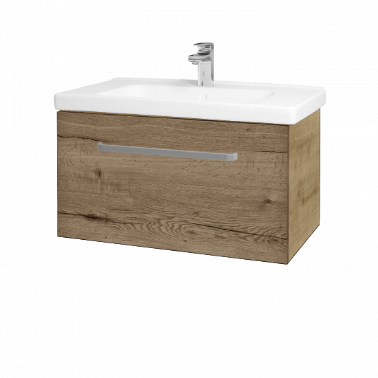 Waschtischunterschrank MAGIC SZZ 80  - D09 Eiche Arlington - Griffes T01 - D21 Tobacco