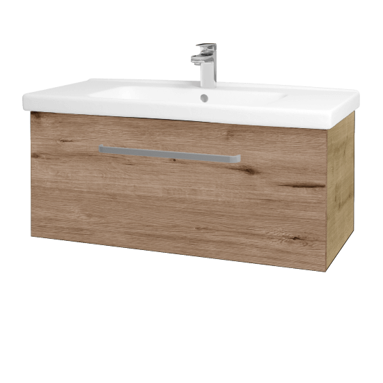Badezimmerschrank MAGIC SZZ 100  - D09 Eiche Arlington - Griffes T01 - D23 Herkules