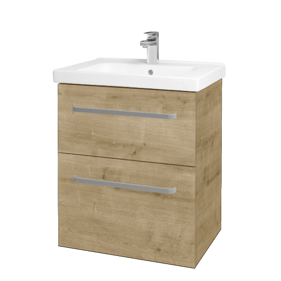 Badezimmerschrank MAGIC SZZ2 65  - D09 Eiche Arlington - Griffes T01 - D09 Arlington