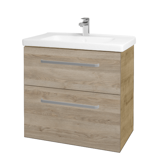 Badezimmerschrank MAGIC SZZ2 80  - D09 Eiche Arlington - Griffes T01 - D17 Eiche Colorado