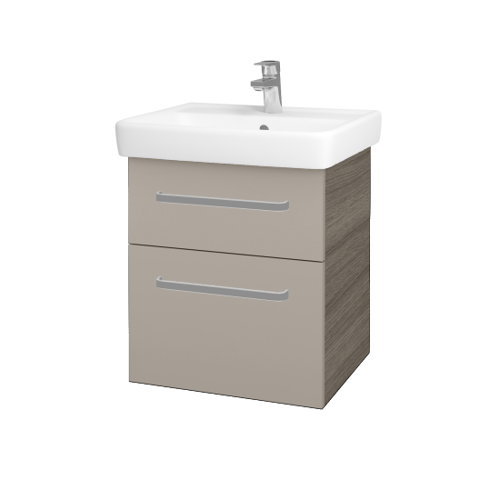 Waschtischunterschrank NEXT SZZ2 55  - D03 Cafe - Griffes T01 - N07 Stone
