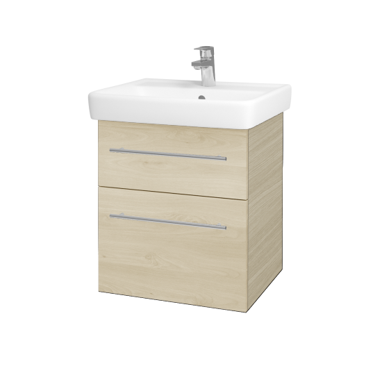 Waschtischunterschrank NEXT SZZ2 55 (Waschtisch Q)  - D04 Eiche - Griff T02 - D24 Ohio
