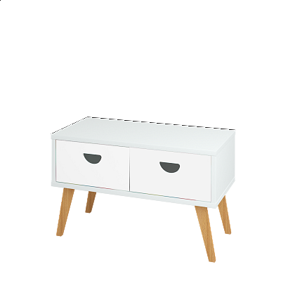 Sideboard COOL SNZ2 80  - L01 Weiß Lack Hochglanz