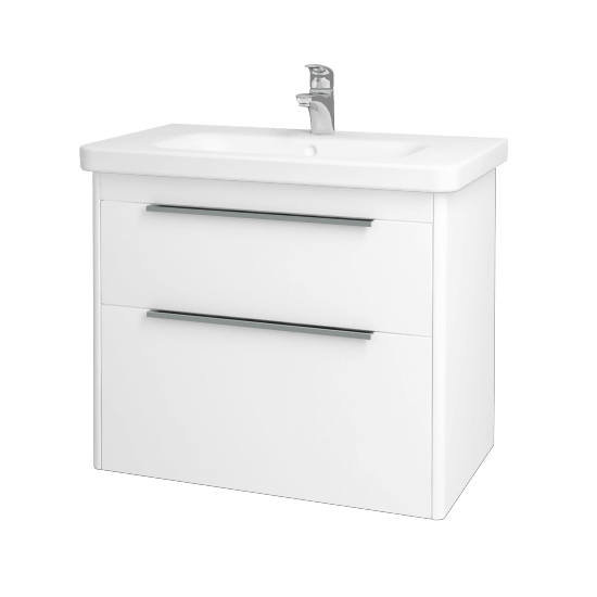 Badezimmerschrank TORO SZZ2 80  - L01 Weiß Lack Hochglanz - L01 Weiß Lack Hochglanz