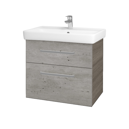 Badezimmerschrank NEXT SZZ2 70  - D03 Cafe - Griffes T01 - D01 Beton