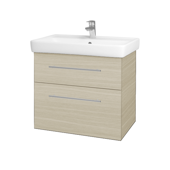 Waschtischunterschrank NEXT SZZ2 70 (Waschtisch Q)  - D04 Eiche - Griff T02 - D04 Eiche