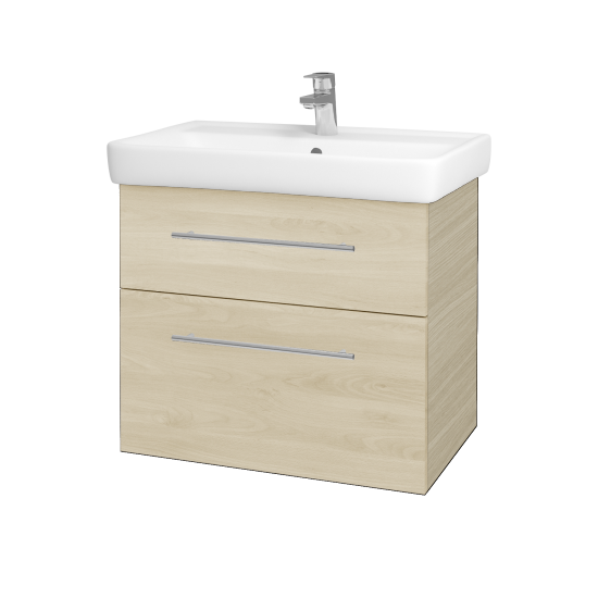 Waschtischunterschrank NEXT SZZ2 70 (Waschtisch Q)  - D04 Eiche - Griff T02 - D24 Ohio