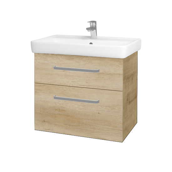 Badezimmerschrank NEXT SZZ2 70  - D09 Eiche Arlington - Griffes T01 - D15 Eiche Nebraska