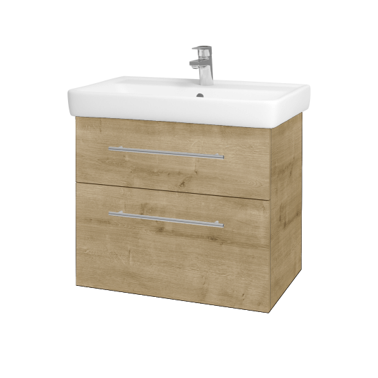 Badezimmerschrank NEXT SZZ2 70  - D09 Eiche Arlington - Griffes T02 - D09 Arlington