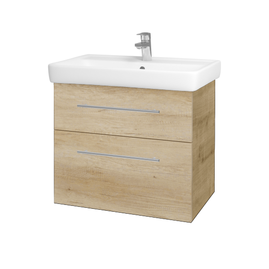 Badezimmerschrank NEXT SZZ2 70  - D09 Eiche Arlington - Griffes T02 - D15 Eiche Nebraska