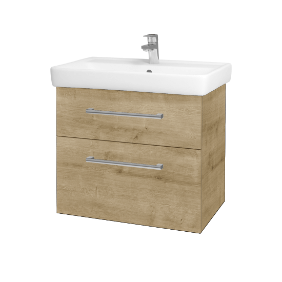 Badezimmerschrank NEXT SZZ2 70  - D09 Eiche Arlington - Griffes T03 - D09 Arlington