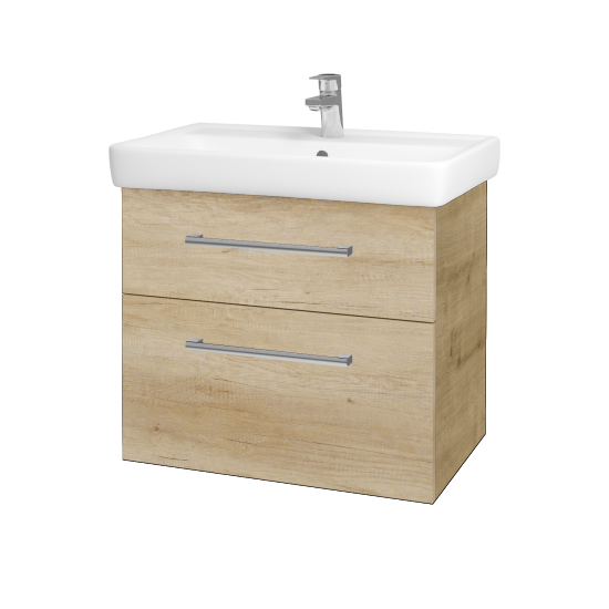 Badezimmerschrank NEXT SZZ2 70  - D09 Eiche Arlington - Griffes T03 - D15 Eiche Nebraska