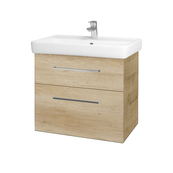 Badezimmerschrank NEXT SZZ2 70  - D09 Eiche Arlington - Griffes T04 - D15 Eiche Nebraska