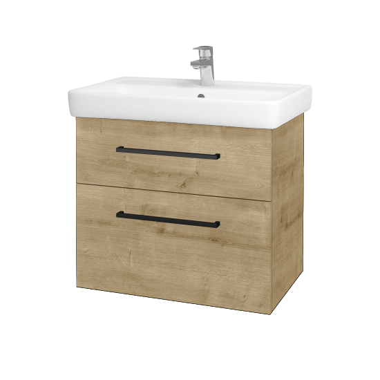 Badezimmerschrank NEXT SZZ2 70  - D09 Eiche Arlington - Griffes T06 - D09 Arlington
