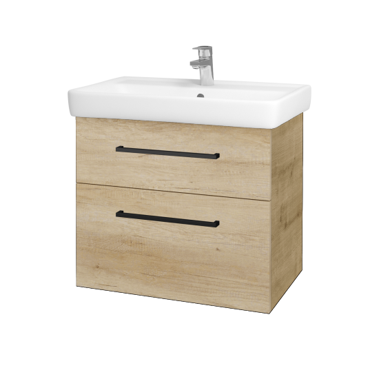 Badezimmerschrank NEXT SZZ2 70  - D09 Eiche Arlington - Griffes T06 - D15 Eiche Nebraska