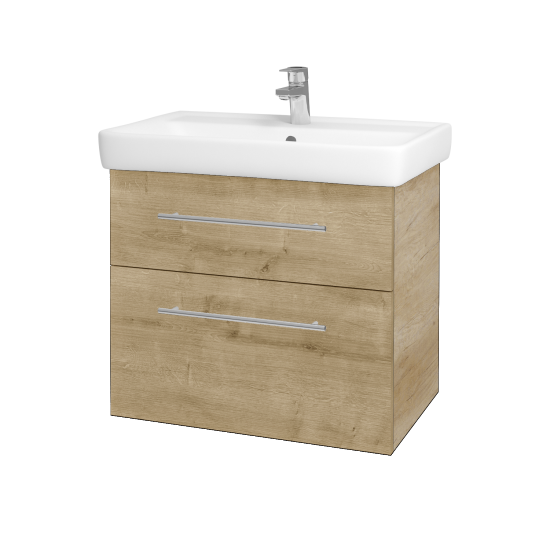 Badezimmerschrank NEXT SZZ2 70  - D15 Eiche Nebraska - Griffes T02 - D09 Arlington