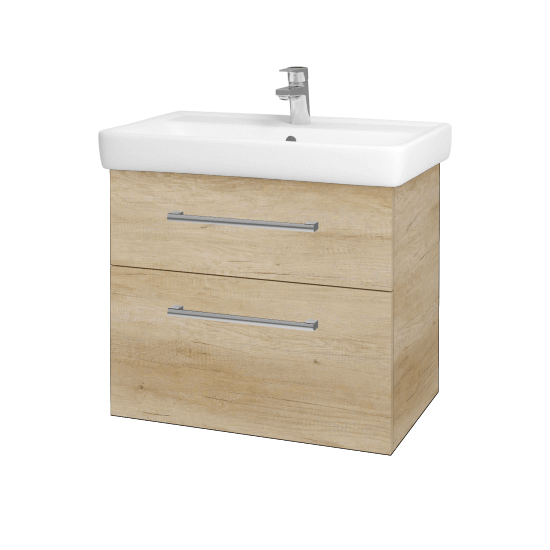 Badezimmerschrank NEXT SZZ2 70  - D15 Eiche Nebraska - Griffes T03 - D15 Eiche Nebraska