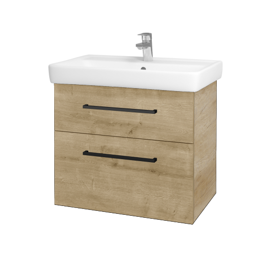 Badezimmerschrank NEXT SZZ2 70  - D15 Eiche Nebraska - Griffes T06 - D09 Arlington