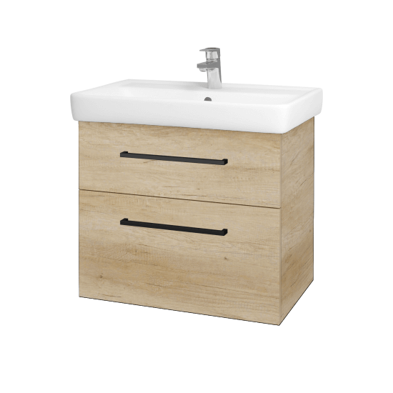 Badezimmerschrank NEXT SZZ2 70  - D15 Eiche Nebraska - Griffes T06 - D15 Eiche Nebraska