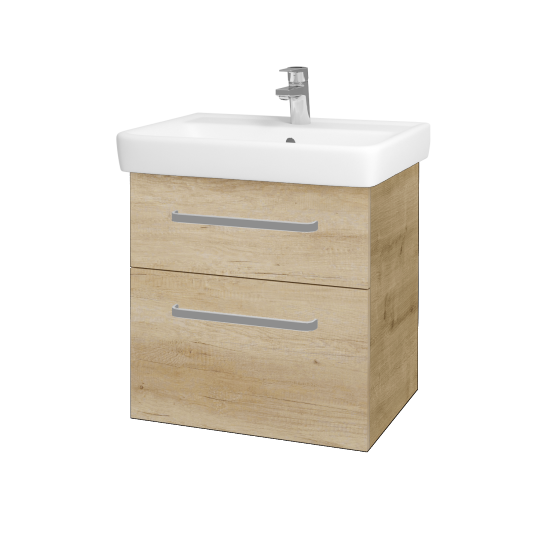 Badezimmerschrank NEXT SZZ2 60  - D09 Eiche Arlington - Griffes T01 - D15 Eiche Nebraska