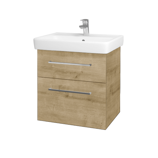 Badezimmerschrank NEXT SZZ2 60  - D09 Eiche Arlington - Griffes T04 - D09 Arlington