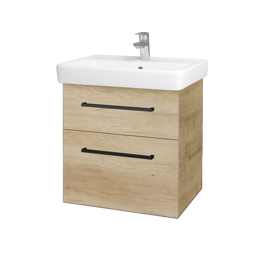 Badezimmerschrank NEXT SZZ2 60  - D09 Eiche Arlington - Griffes T06 - D15 Eiche Nebraska