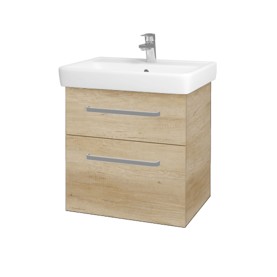 Badezimmerschrank NEXT SZZ2 60  - D15 Eiche Nebraska - Griffes T01 - D15 Eiche Nebraska