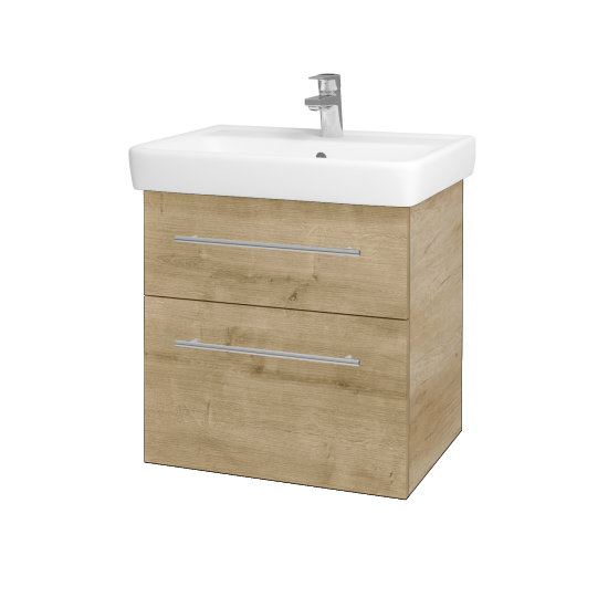 Badezimmerschrank NEXT SZZ2 60  - D15 Eiche Nebraska - Griffes T02 - D09 Arlington
