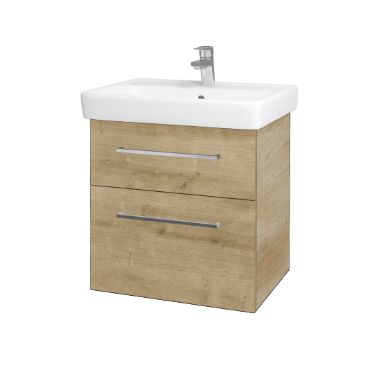 Badezimmerschrank NEXT SZZ2 60  - D15 Eiche Nebraska - Griffes T04 - D09 Arlington