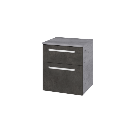 Sideboard UNI SNZ2K  50  - D01 Beton - Griffes T01 - D16 Dark Beton