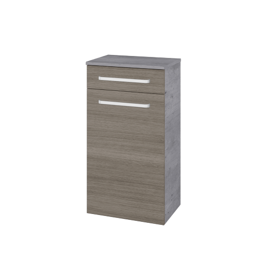 Sideboard UNI SNDKZ 50  - D01 Beton - Griffes T01 - D03 Cafe