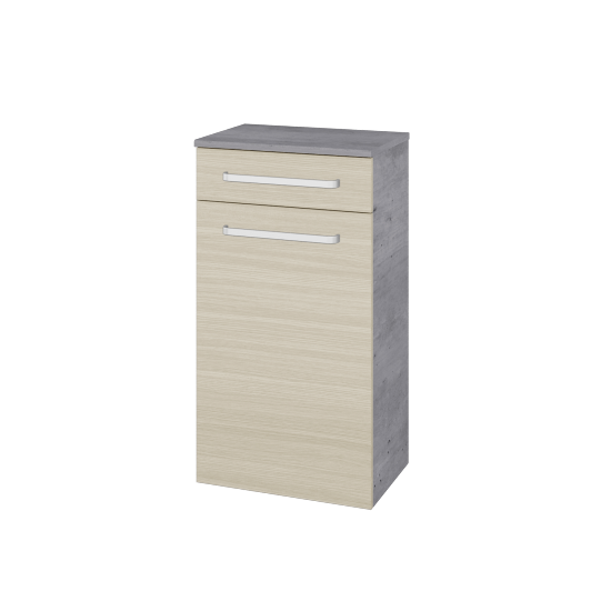 Sideboard UNI SNDKZ 50  - D01 Beton - Griffes T01 - D04 Eiche