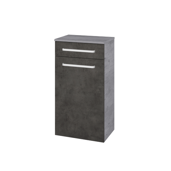 Sideboard UNI SNDKZ 50  - D01 Beton - Griffes T01 - D16 Dark Beton