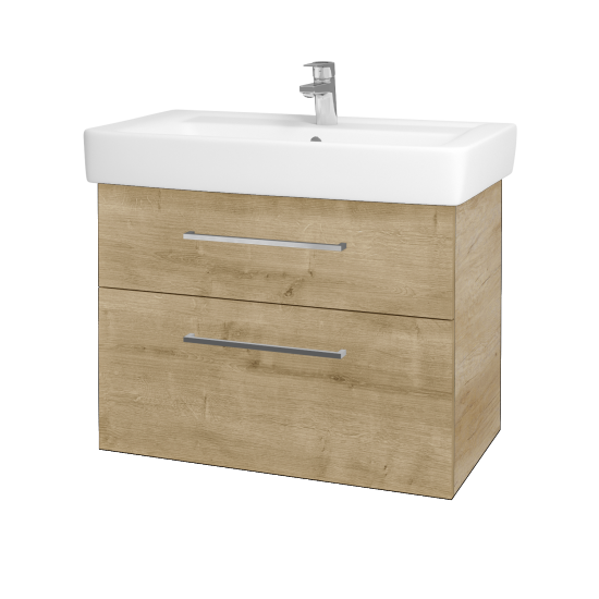 Badezimmerschrank NEXT SZZ2 80  - D15 Eiche Nebraska - Griffes T04 - D09 Arlington