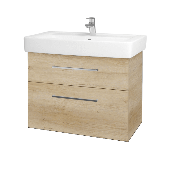 Badezimmerschrank NEXT SZZ2 80  - D15 Eiche Nebraska - Griffes T04 - D15 Eiche Nebraska