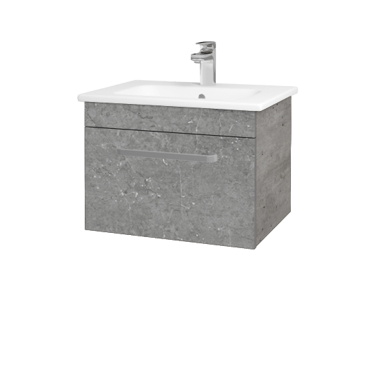 Badezimmerschrank LINEA SZZ 60  - D01 Beton - Griffes T01 - D20 Galaxy