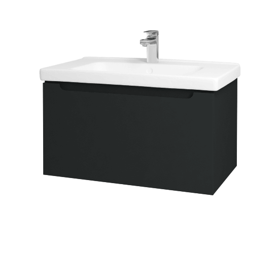 Badezimmerschrank SMILE SZZ 80  - L03 Anthrazit Lack Hochglanz - L03 Anthrazit Lack Hochglanz