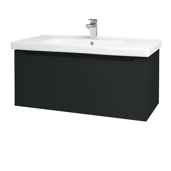 Badezimmerschrank SMILE SZZ 100  - L03 Anthrazit Lack Hochglanz - L03 Anthrazit Lack Hochglanz